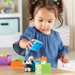 Granja de Aprendizaje <span class=keywords><strong>Peekaboo</strong></span> - 10 Marionetas de Animales de Granja para Dedos, Juguetes Montessori para Contar y Clasificar, Juguetes de Animales de Granja - Product Image 3