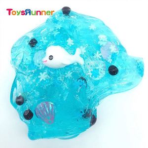 Nuevo Slime Educativo Certificado para Niños 2019, con Cristales Azules, en Botella de Plástico, con Diseño de Delfín Marino, 50g, 6+ - Product Image 1