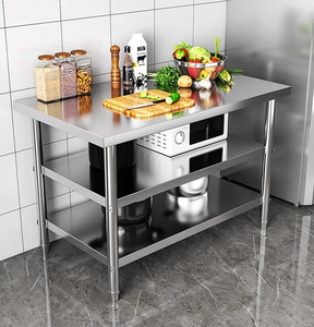 Großhandel Hotel Küchenausstattung Edelstahl Geschirr Küchenarbeitstisch - Product Image 3