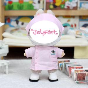 Uniforme de Enfermera y Doctor con Estampado de Logotipo Médico para Muñecas, Accesorios, Atuendos, Juguete, Macaron Adorable, Apto para labubu, Edad 14+ - Product Image 2