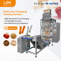 Machine d'emballage automatique multi-voies haute vitesse et haute précision pour sachets alimentaires, sachets plastiques, granulés et liquides