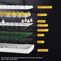 YK61 commutateur magnétique échange à chaud faible retard filaire e-sport clavier de jeu rvb PC Gamer clavier mécanique