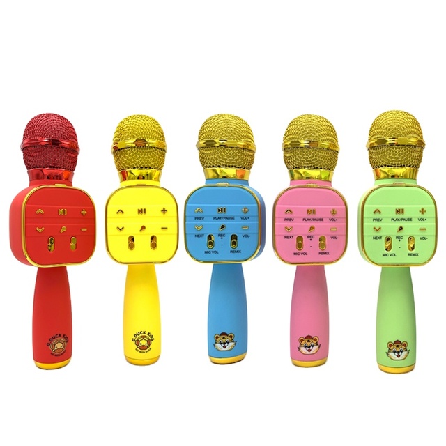 Wireless Blue Tooth Karaoke Microphone for Kids,Portable Handheld Mic Speaker Machine,Great Gifts Toys