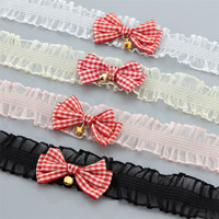 Collier ras du cou rouge à breloques pour femmes, collier ras du cou mignon sexy pour cosplay, clavicule