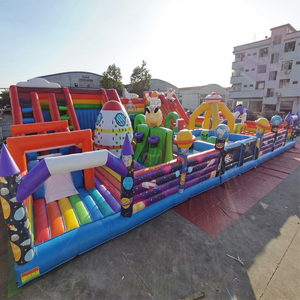 Parque de atracciones inflable gigante de calidad comercial para exteriores, centro de juegos temático para niños. - Product Image 1