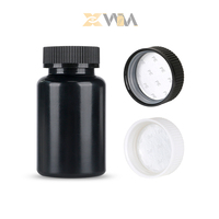 Emballage de capsules de pilules, flacons en plastique HDPE, bouchon à vis à sécurité enfant, finition mate, différentes tailles (30 ml-300 ml)