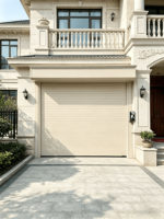 Porte de garage à enroulement en aluminium Lixiang Villa |   Porte à Battant Haute 0,5-1,5 m/s, Design Moderne, Lames Isolées de 100 mm de Large et 24 mm d'Épaisseur