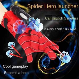 Sarung Tangan Spider Hero Set Mainan Pergelangan Tangan Hadiah Cosplay Anak 3-8 Tahun Figur Spiderman Peluncur Sarung Tangan Hadiah Ulang Tahun Anak Laki-laki Plastik - Product Image 5