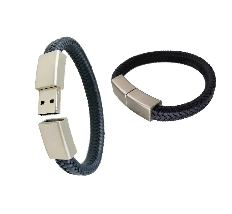 Wholesale Wrist USB Sticks USB3.0 2.0 Custom Logo Bracelet Memory Sticks Custom Length Bracelet USB Flash Drive