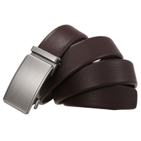Ceinture pour homme en cuir de vachette première couche avec boucle automatique en alliage de zinc LY36-24869-5