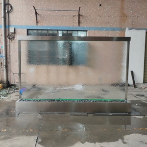 Cascade en verre sur pied pour intérieur et extérieur, décoration porte-bonheur, séparateur de pièce - Product Image 6