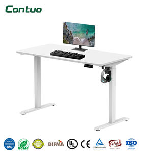 Bureau assis-debout électrique ergonomique à hauteur réglable rapide (20 mm/<span class=keywords><strong>s</strong></span>) avec double moteur pour la maison, le bureau et les meubles de bâtiment - Product Image 1