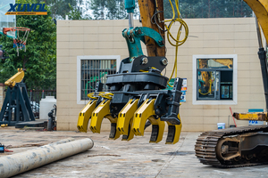 Pince de poteau électrique robuste XVDG 150C pour excavatrices 13T 15T, capacité de 3 tonnes, système de rotation <span class=keywords><strong>rapide</strong></span>, rotation auto-bloquante du moteur - Product Image 2