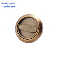 Poignée Anneau Invisible en Acier Inoxydable 304 Finition Foncée Moderne pour Meuble, Porte Coupe-feu et Porte d'Allée Easehome