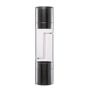 Kitchen and Home Adjustable Coarseness Sea Salt Spice Mill 2 in 1 Stainless Steel Manual Salt and Pepper Grinder Set