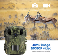 Mini caméra de surveillance de la faune avec connectivité Wi-Fi via application, résolution vidéo 4K 48MP, portée IR 20m/85ft, version compacte à excellent rapport qualité-prix