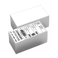 500 feuilles d'étiquettes d'expédition thermiques directes sans BPA 100*180mm, autocollants adhésifs 4x4 pour la logistique des supermarchés