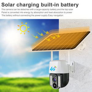 Nueva Cámara Solar Inalámbrica <span class=keywords><strong>V380</strong></span> para Exteriores, IP66, 2MP, con Batería, H.265, CCTV IP PTZ, 4G - Product Image 5