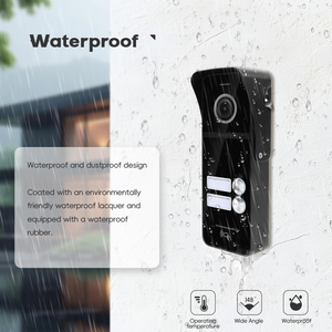 Không thấm nước video <span class=keywords><strong>intecom</strong></span> chuông cửa biệt thự Night Vision 10.1 inch Video Doorphone Home Vandal kháng hệ thống intercom - Product Image 2