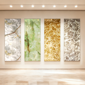 Panel de Pared de PVC con Acabado Brillante, Solución de Decoración Arquitectónica Moderna, Tipo Mármol, para Hoteles y Centros <span class=keywords><strong>Comerciales</strong></span> - Product Image 4