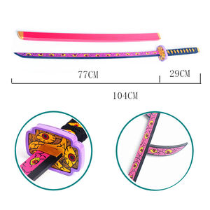 Épées de Cosplay de dessin animé Demon Slayer <span class=keywords><strong>Kokushibou</strong></span> Tsugikuni mikikatsu Offres Spéciales - Product Image 3