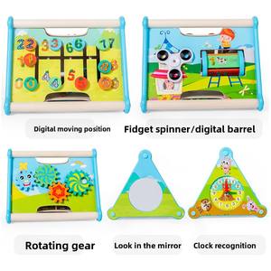 HURREE Jouets éducatifs en bois très demandés pour la maternelle <span class=keywords><strong>et</strong></span> la petite enfance, blocs de construction Montessori pour le développement de la pensée logique des enfants - Product Image 3