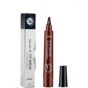 प्रीमियम 3डी आई ब्रो पेंसिल वाटरप्रूफ शार्प निब के साथ लंबे समय तक चलने वाला प्रोफेशनल फाइन स्केच लिक्विड आई ब्रो पेन