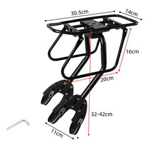 Portaequipajes de Bicicleta de Aleación de Aluminio, Capacidad de 115 Libras, Ajustable, para Transporte de Carga - Product Image 2