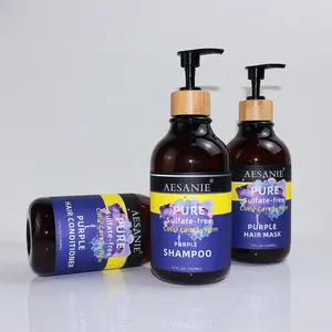 shampooing Made in China Purple Shampoo Hair Treatment Biotin and Collage Shampoo OEM Customized