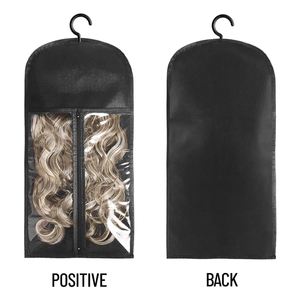 Sacs de rangement anti-poussière pour extensions de cheveux et perruques avec crochet pour plusieurs perruques et accessoires - Product Image 2