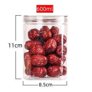 Venta al por mayor Frascos rígidos de pared gruesa PET Botellas vacías selladas transparentes con tapas Tapas Almacenamiento Latas herméticas Embalaje - Product Image 3