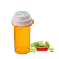 Bouteilles de médicaments et de soins de santé scellées à presser et à tordre, capsules sûres Boîtes de médicaments de voyage en plastique PP de qualité alimentaire
