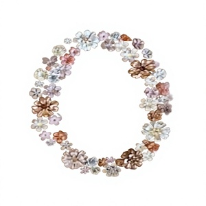 Corona Floral Hecha a Mano, Flores Decorativas de Forma Ovalada, Sin Iluminación, Artesanía para Bodas, Decoración de Pared para el Hogar, Estilo Rústico - Product Image 6