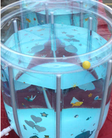 Baignoire gonflable transparente en PVC pliable pour enfants, baignoire SPA pour bébés, baignoire pliable pour le bain
