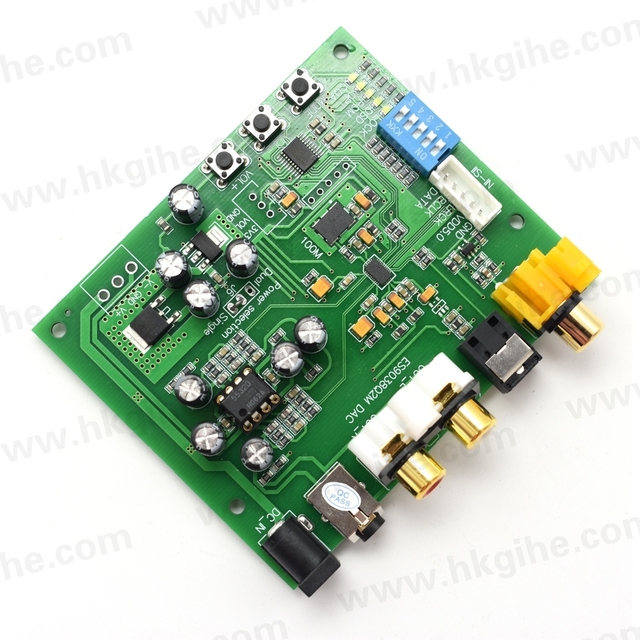 Hot Sales ES9038Q2M I2S IIS DSD Coaxial Fiber SPDIF Digital DAC Audio Decoder Board Support 32bit 384k DSD64 128 256 in stock