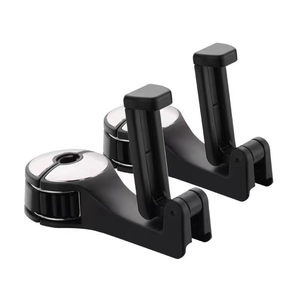 Soporte Multifuncional 2 en 1 para Teléfono Móvil en Reposacabezas de Coche, Gancho Oculto con Bloqueo para Asiento Trasero - Product Image 1