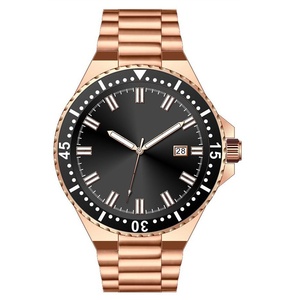 Reloj Mecánico Automático Clásico de Oro Rosa Personalizado para Hombre, Reloj Deportivo de Moda, Reloj de Negocios de Acero Inoxidable a Prueba de Agua para Hombre - Product Image 1