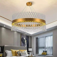 Lustre de luxe K9 XX lustre suspendu 2025 nouveau luminaire de bureau à domicile avec suspension en cristal pour la décoration de la maison