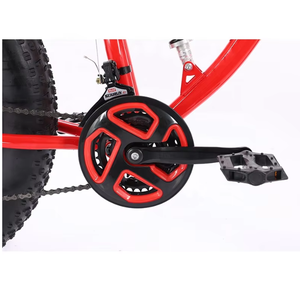 Bicicleta de Nieve de 20 Pulgadas con Portaequipajes Trasero Integrado, Neumático de Nieve 4.0, Neumático Grueso, Suspensión Delantera Personalizada para Montaña, Freno de Disco Doble - Product Image 3