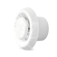Système d'air frais ABS haut de gamme Texture porcelaine Plafond moderne Flux d'air réglable Disque en plastique Sortie d'air Évent d'admission d'échappement