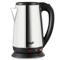 RAF R.7965 chauffe-eau électrique classique en acier inoxydable cruche bouteille durable chaleur bouilloire à ébullition rapide