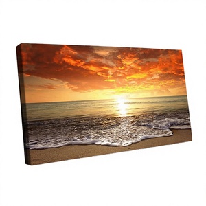 Impressions numériques HD personnalisées en gros sur toile pour la décoration murale moderne : Paysages marins et natures mortes - Product Image 1