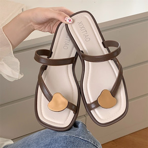 Xixitiao Chất Lượng Cao Thời Trang Nữ Dép Slide Cô Gái Phụ Nữ Giày Mùa Hè Bãi Biển Flats Phụ Nữ Dép Và Dép Đi Trong Nhà - Product Image 3