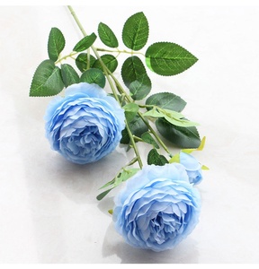 Fabricants en gros de fleurs artificielles européennes à 3 têtes de pivoine pour la décoration de la maison, les mariages et les cadeaux de la Saint-Valentin - Product Image 3