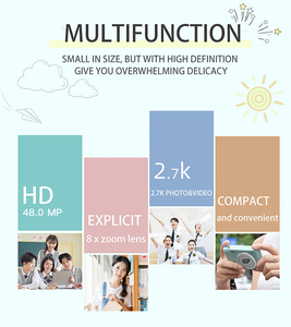 Appareil photo numérique 2,4 pouces 16x 2,7K 1080P vidéo adapté aux enfants, aux étudiants et aux débutants. - Product Image 6