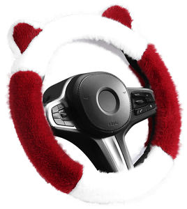 Funda para Volante de Cuero PVC Antideslizante, Diseño Universal con Costuras Decorativas de Colores - Product Image 4