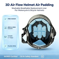 Doublure de casque universelle OEM pour l'été, respirante, anti-transpiration, à séchage rapide, pour le cyclisme, avec rembourrage en mousse modulaire certifié CE, en gros