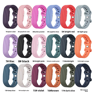 Correa de Silicona Suave para <span class=keywords><strong>Google</strong></span> Fitbit Air Sport, Correa de Repuesto de 22 mm con Hebilla a Presión, Resistente al Agua y Agradable al Tacto - Product Image 2