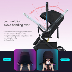 Poussette bébé de style nouveau de haute qualité avec poignée réglable élargi coussin confortable rideau pare-<span class=keywords><strong>soleil</strong></span> beaux marcheurs pour bébés - Product Image 4