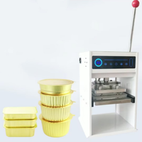Scelleuse de barquettes semi-automatique personnalisée en acier inoxydable, machine de thermoscellage manuelle pour couvercles en aluminium et canettes, qualité alimentaire